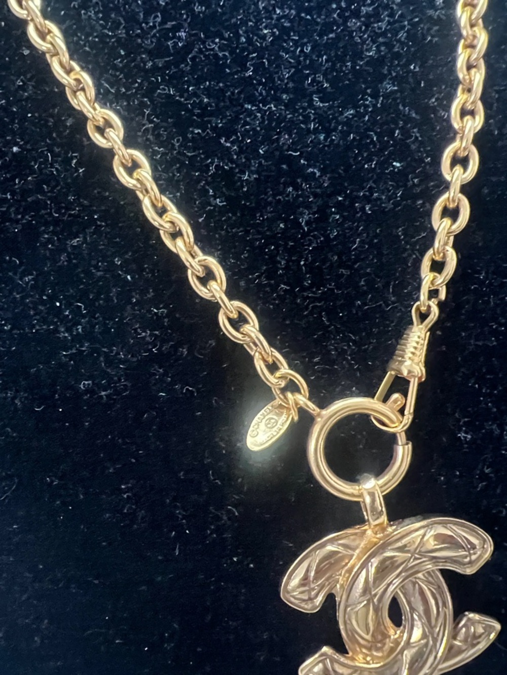 CHANEL 24kgp CC Pendant Chain Necklace - Picture 7 of 10